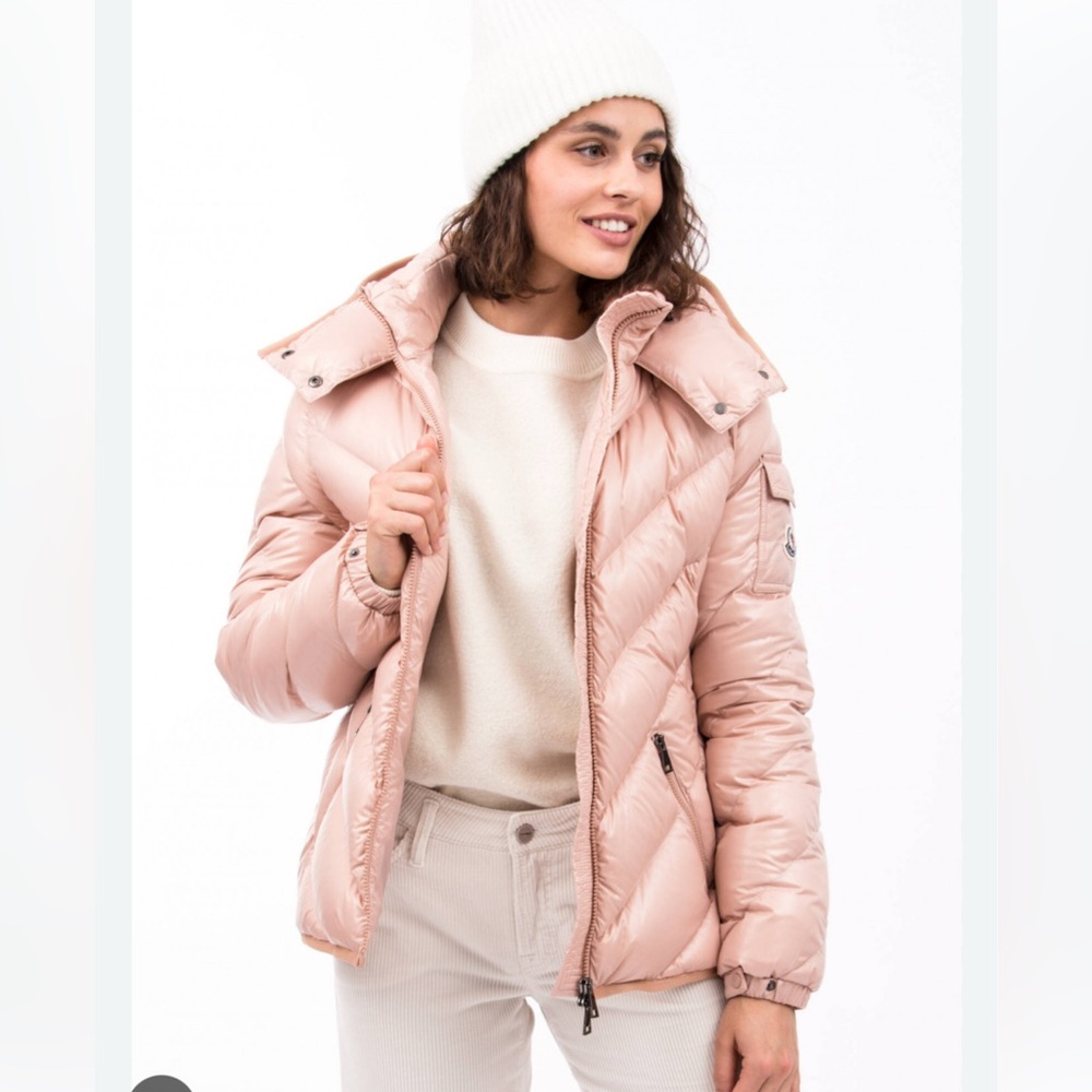 MONCLER Brouel Giubbotto Puffer in Pink sz 2